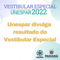 Unespar Divulga Resultado Do Vestibular Especial Universidade