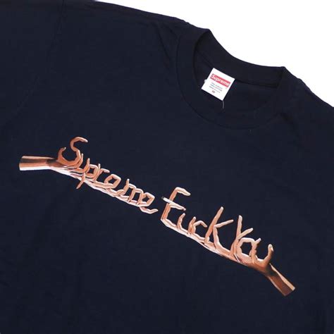 Supreme シュプリーム SUPREME Fuck You Tee Tシャツ NAVY 200 007961 047 新品 半袖T