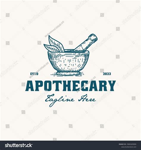 Apothecary Logo Design For Any Purpose Royalty Free Stock Vector