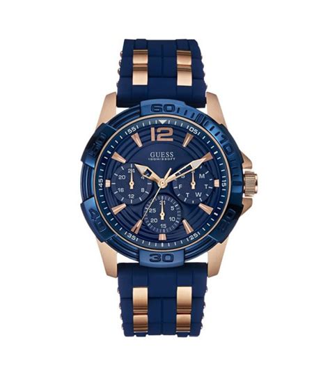 Guess Blue Analog-Chronograph Round Watch For Men W0366G4 - Buy Guess Blue Analog-Chronograph ...