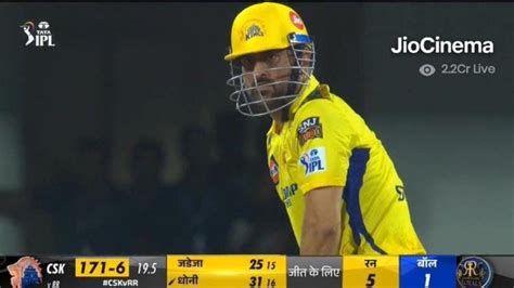 Dhoni Dhoni Csk Skippers Last Over Heroics Smash Jios Viewership