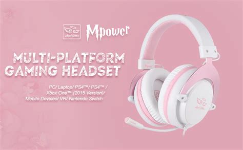 Sades Mpower Pink Stereo Gaming Headset For Ps4 Pc Xbox One