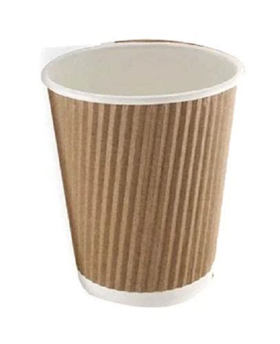 8 Inch Long Round Plain Disposable Paper Cup 100 Pieces Pack