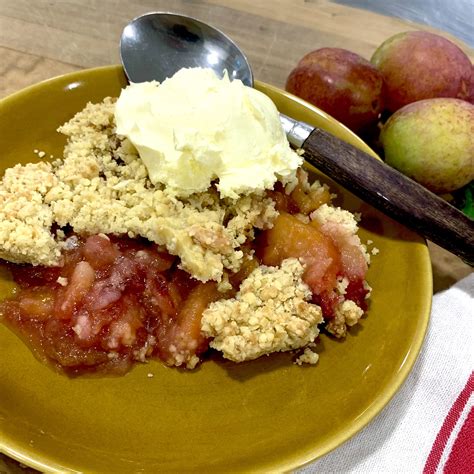 Plum And Apple Crumble Ali Bilton Cooks