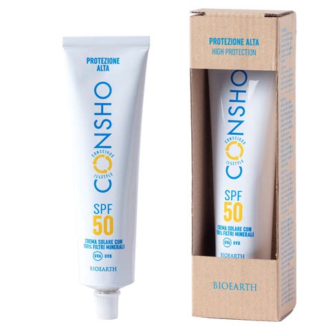 BIOEARTH Consho Crema Solare Minerale SPF 50 Bio Boutique La Rosa