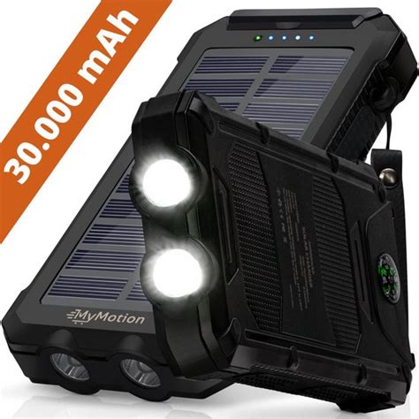 Mymotion Solar Powerbank Mah In Oplaadkabel Zonne