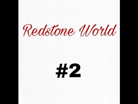 Achei Ferro Redstone World Youtube