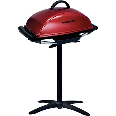 George Foreman Indoor Outdoor Electric BBQ Grill Red Woolworths