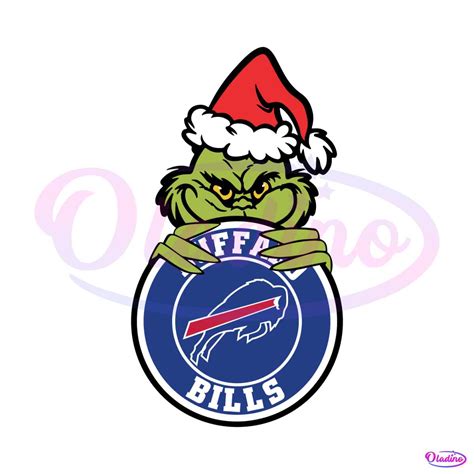 Funny Grinch Buffalo Bills Circle Logo SVG