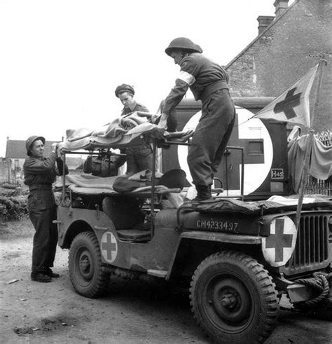 Canadian Willys Mb Serving As An Ambulance Canadian Soldiers Canadian