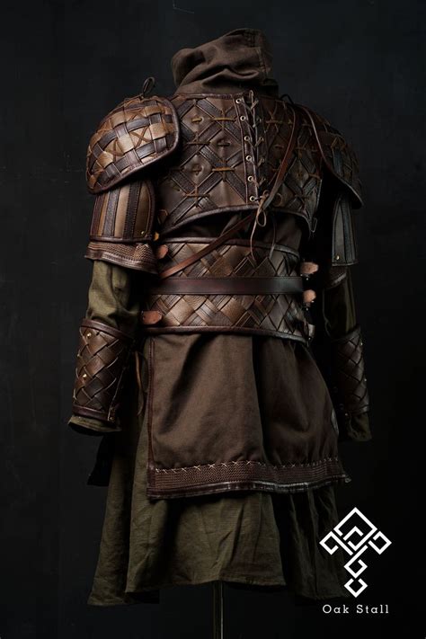 Witcher Inspired Leather Armor Set In 2022 Leather Armor Armor Clothing Steampunk Costume