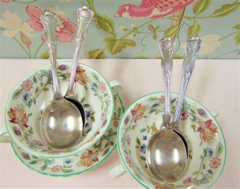 Epns Sheffield Plate Kings Pattern Soup Spoons Etsy Uk Etsy