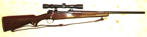 Custom Siamese Mauser Bolt Action Rifle, 45-70 Cal. With Tas