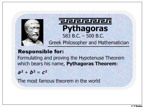 Pythagoras Theorem © T Madas Ppt Download