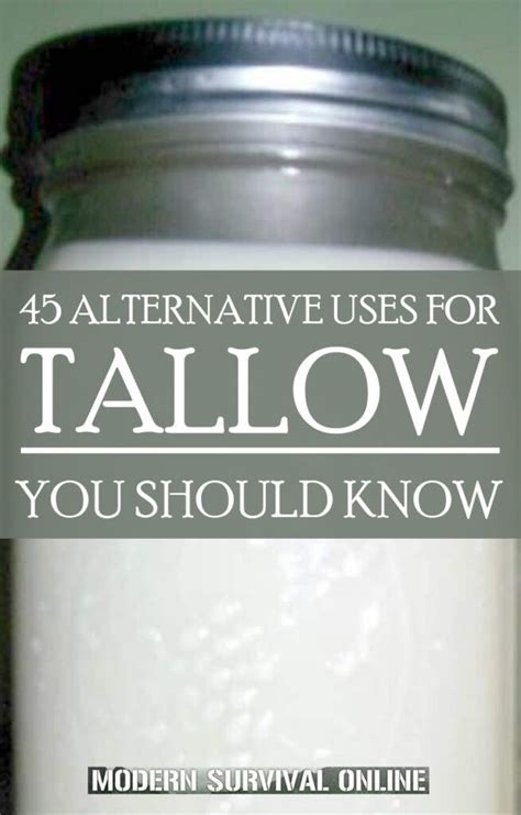 45 Alternative Uses for Tallow You Should Know - Modern Survival Online