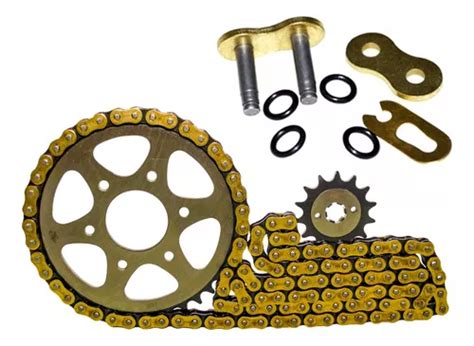 Pulsar Ns 200 Bajaj Kit Racing Paso 428 Revo Cadena Oring Cuotas Sin