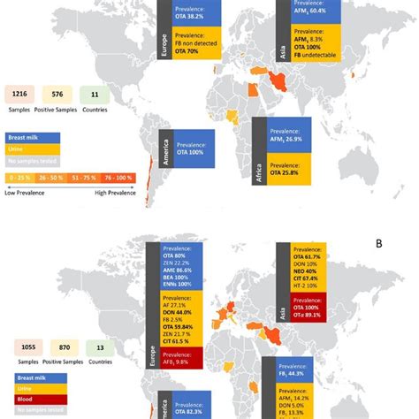 Global Map Of Mycotoxin Prevalence From The Determination Of Mycotoxin