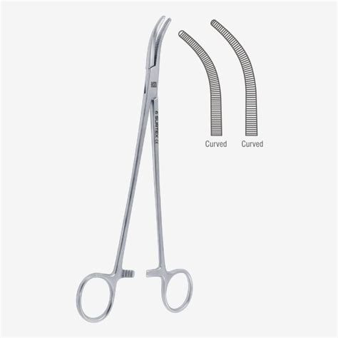 Surtex Moynihan Hysterectomy Forceps Curved Jaws Profile