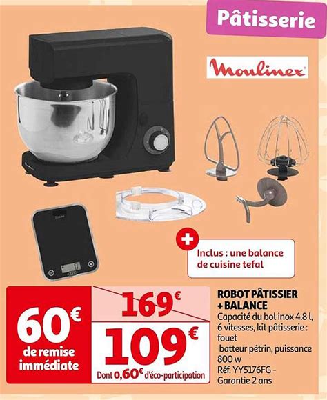 Promo Robot Pâtissier Balance Moulinex chez Auchan iCatalogue fr