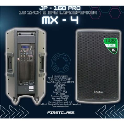 Jual Speaker Aktif First Class Mx Jp Pro Mx Mx Inch