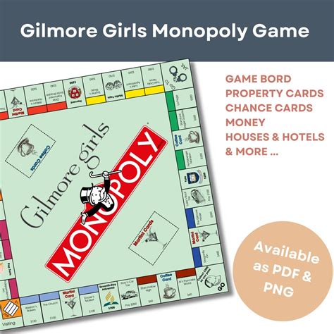 Gilmore Girls Monopoly Board Game Digital Print Perfect For Games Night