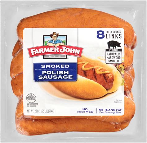 Farmer John® Smoked Polish Sausage 8 ct Pack Reviews 2019