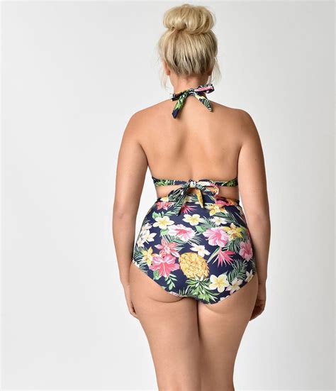 Cute Vintage Inspired Plus Size Swimwear Unique Vintage