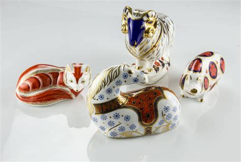 Royal Crown Derby Collection of 18 Porcelain Figurines England at ...