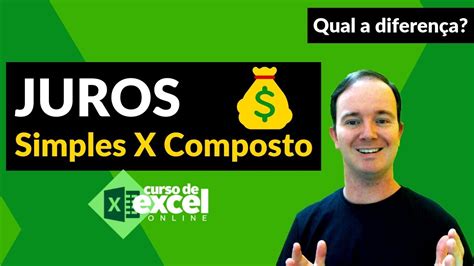 Diferen A Entre Juros Simples E Compostos Gr Fico No Excel Youtube