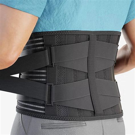 MODVEL Lower Back Brace with 6 Stays | Lower Back Pain Relief | Lumbar ...