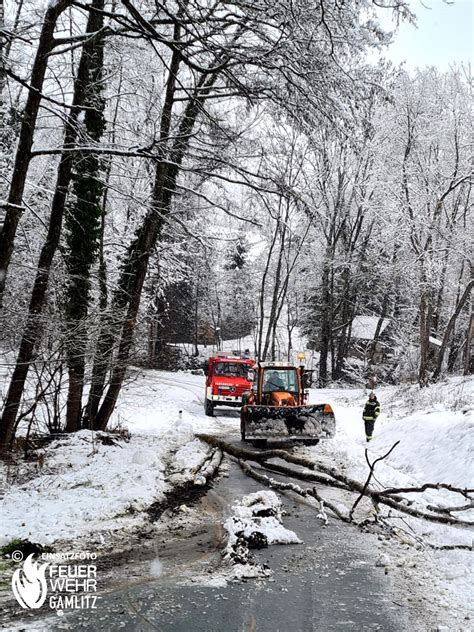 Mehrere Technische Eins Tze Nach Neuschnee Ff Gamlitz