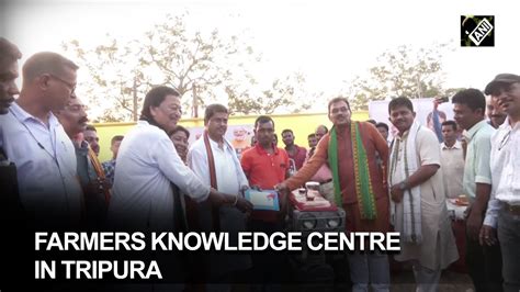 Cm Manik Saha Inaugurates ‘farmers Knowledge Centre In Tripura Youtube