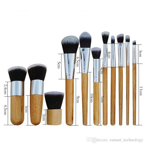 Bamboo 10 Piece Makeup Brush Set Saubhaya Makeup