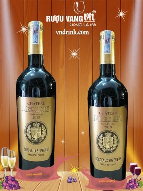 Rượu Vang Chateau Meillier Bordeaux Superieur 2018 Pháp