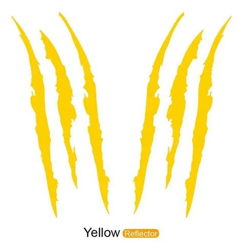 New Pcs Claw Marks Headlight Decal Car Sticker Monster Claw Marks Car