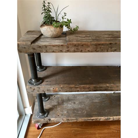 Industrial Reclaimed Wood Shelving Unit Aptdeco