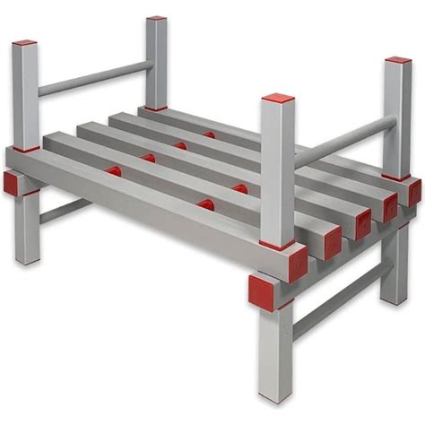 Одноярусный стеллаж Эскар с-70, цвет серый/красный 8535870 - выгодная ...