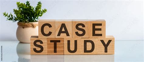 Case Study Word Written On Wood Block Case Study Text On Table