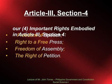 Bill Of Rights Lecture 3 Ppt