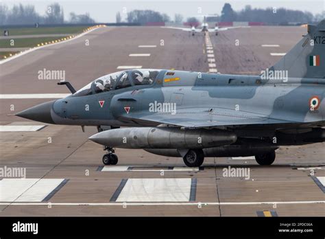 Indian Air Force Mirage Ti Taxiing At Raf Waddington Ready To Go