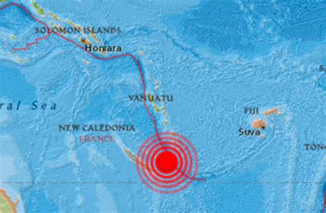 Un Terremoto De Magnitud Sacude El Noreste De Nueva Caledonia En El