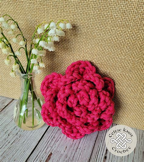 Ravelry Flower Scrubbie Pattern By Jennifer E Ryan