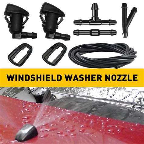 Front Windshield Washer Nozzle Hose Kit For Jeep Grand Cherokee