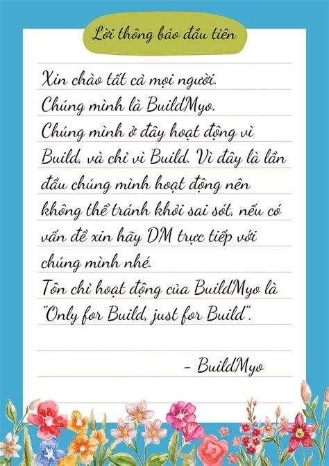 Build PH on Twitter RT BuildMyoVN Lời thông báo đầu tiên từ Build