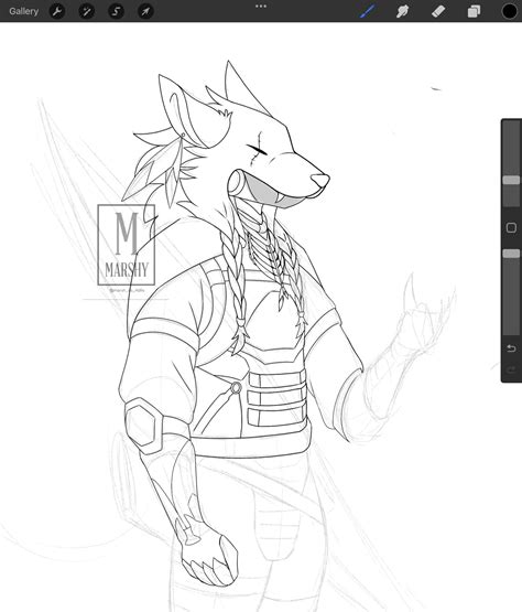 Wip of new design (art by me) : r/protogen