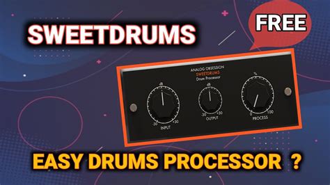 Analog Obsession Sweet Drums V Punchy Drums With One Knob Easy