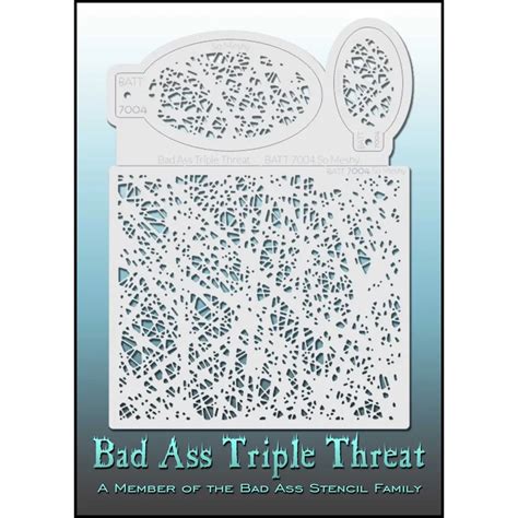 Bad Ass Triple Threat Stencil 7004