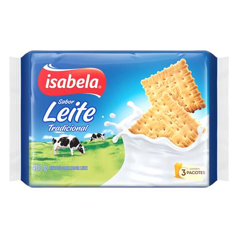 Biscoito Leite Isabela Pacote 400g Gtineanupc 7896022018320