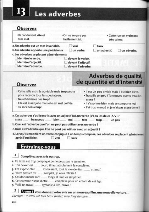 Questions De Grammaire Francaise E Ed Exercices Et Corriges