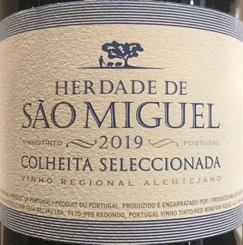 Herdade De S O Miguel Colheita Seleccionada Tinto Portugal